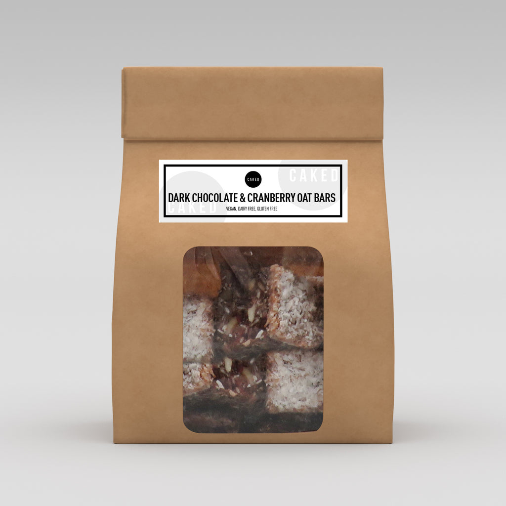 DARK CHOCOLATE & CRANBERRY OAT BARS