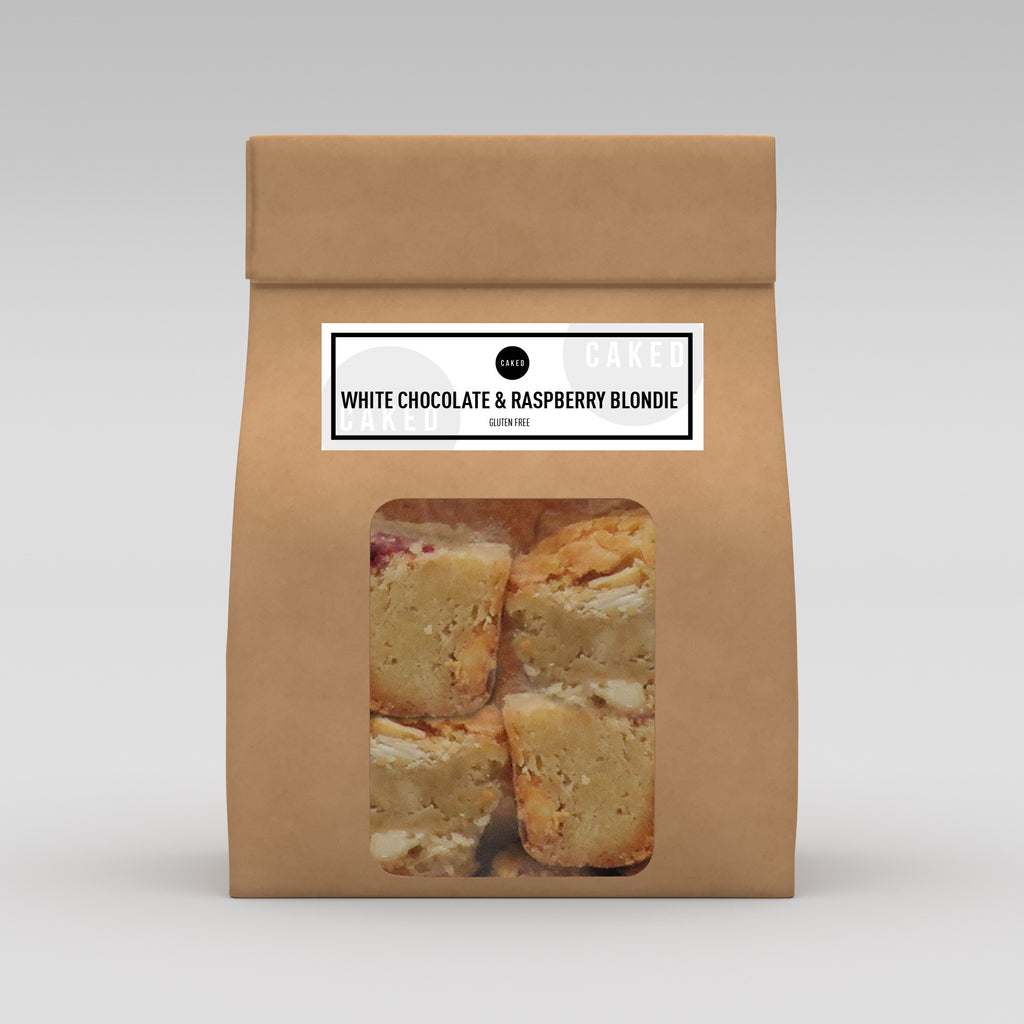 WHITE CHOCOLATE & RASPBERRY BLONDIE